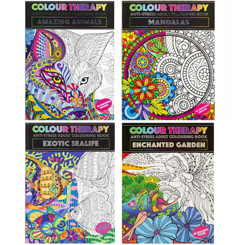Adult colouring book anti - colouring,
