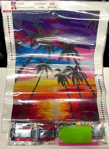 12x16 pollici tropical sunset - 12x16,