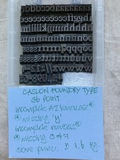 36 PUNTI TIPO FONDERIA CASLON