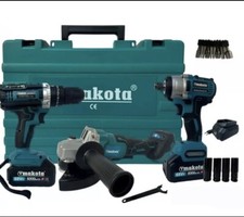 Kit Makota 3 In 1 - Trapano Avvitatore + Flex Smerigliatrice - Svitabulloni