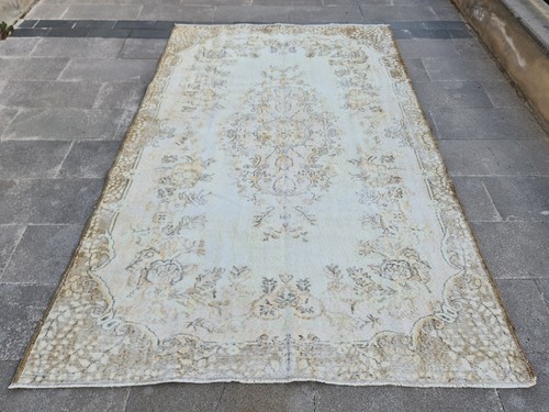 Tappeto vintage turco oushak - tappeto,