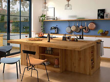 Isola cucina Mod. VENEZIA stile COUNTRY legno massello 230x220xh95cm SU MISURA