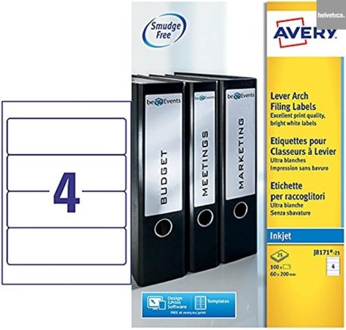 Avery j8171 inkjet - avery, j8171-25