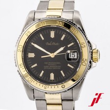 Orologio Paul Picot Paul Mariner II ref. 5037 acciaio inox oro giallo 14 carati automatico 40 mm