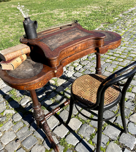 Scrivania vittoriana fagiolo - scrivania, a