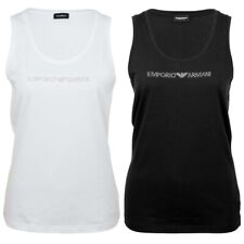 Canottiere donna EMPORIO ARMANI T-shirt logo colore a scelta cotone bianco nero
