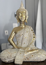 Gold & White Buddha Sculpture