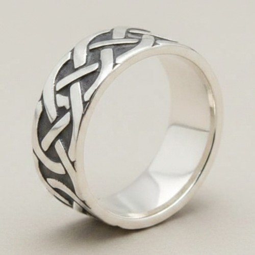 Anello fascia nodo celtico