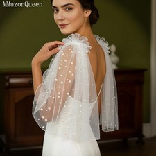 Abito da sposa scialle perla