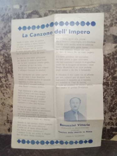 Rara locandina fascista della - rara,