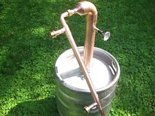 Kit Fusto Birra 2" Pollici Rame Moonshine Still Pentola Ancora Colonna Distillazione 