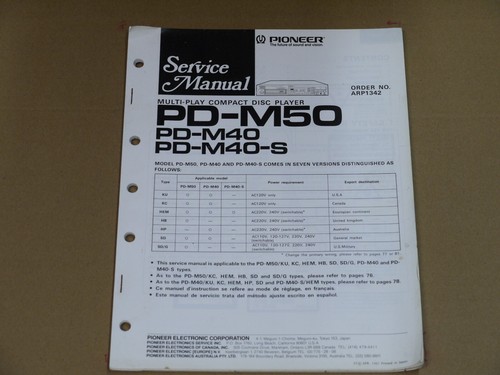 Manuale servizio originale - servizio,