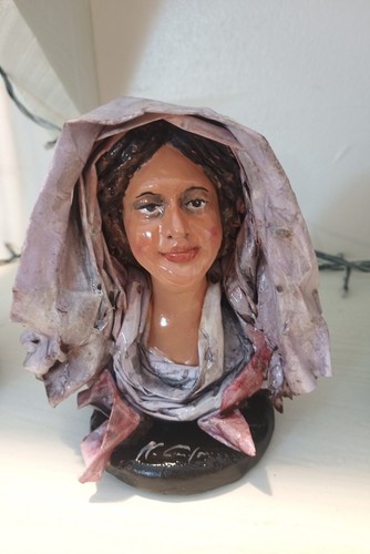 Busto donna cartapesta - donna,, in