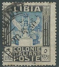 1921 LIBIA USATO PITTORICA 5