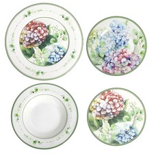 BRANDANI Flora Servizio Tavola Piatti Set 18 Pezzi Porcellana