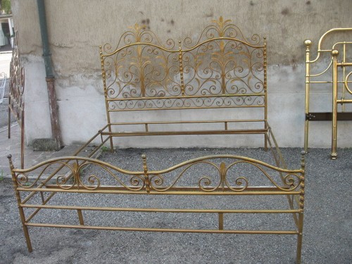 Letto ferro riccioli e - letto,