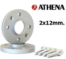 COPPIA DISTANZIALI RUOTE ATHENA 12 MM FIAT SEICENTO DAL 1998 AL 2010 CON BULLONI