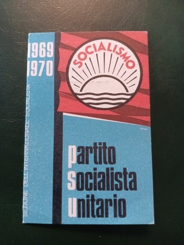 Socialist unitary party card - socialist,
