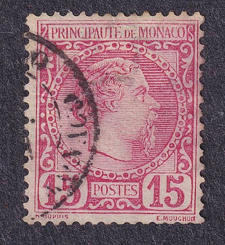 Monaco 1885 scott rosa 15 - 5,,
