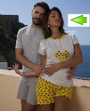 Pigiama donna corto cotone
