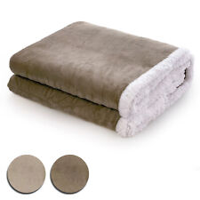 Coperta Plaid Invernale di Pile Coral Sherpa morbida matrimoniale 220x190 cm