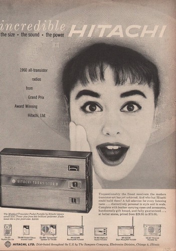 1959 hitachi transistor - 1959,