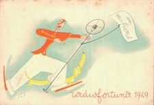 Pubblicità Radio Fortuna Sig. Bonaventura 1949  dis. Sto F. Grande non spedita 