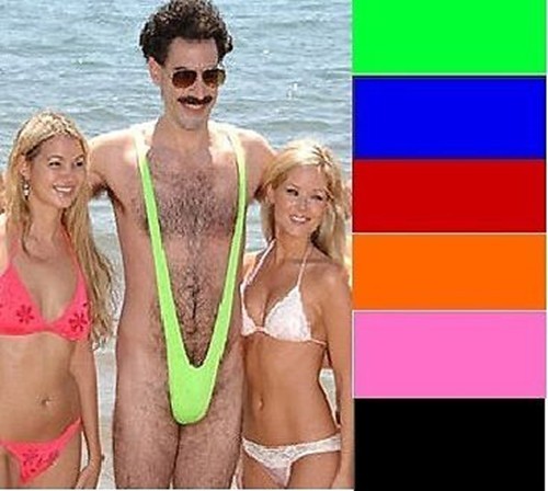 Borat stile mankini tanga - mankini,