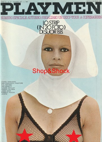 Playmen ottobre 1970 brigitte - playmen,