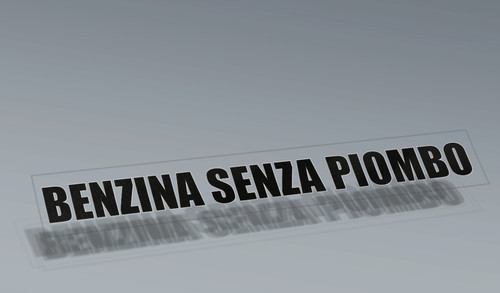 Adesivo benzina senza - benzina,
