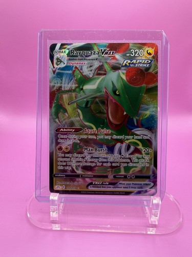 Carta pokemon rayquaza vmax - pokemon,