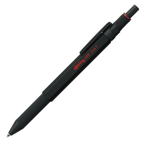 Rotring 600 nero - nero, multipen