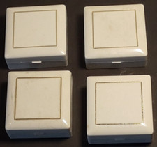 LOTTO  4  SCATOLINE PER PREZIOSI-ANONIME-VINTAGE-ANELLI-ORECCHINI-SPILLE-MONETE