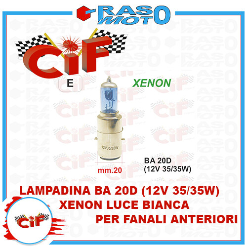Lampadina 20d xenon piaggio - lampadina,