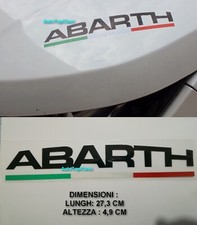 ADESIVO FIAT 500 PUNTO PANDA ABARTH FINESTRINO CARROZZERIA NERO VINILE 595 695