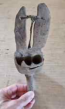 Mietitore in Legno e Pelle Proteggi Mano per Falce arte contadina