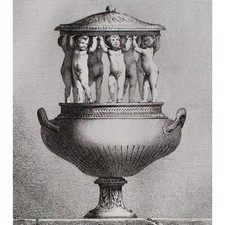 Benigno Bossi di Petitot Suite del Vaso Foglio 12 Barocco Orig Acquaforte 1764