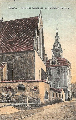 Cartolina praga sinagoga - cartolina,