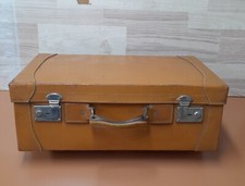 Vecchia Valigia Di Cuoio O Pelle Vintage  Funzionante.  Mis. Lungh. 60 Cm Prof.