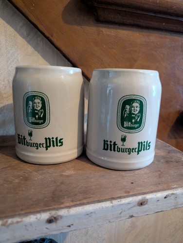Pair vintage bitburger pils - vintage,
