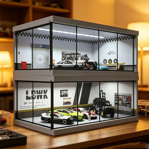 Diorama scena garage - diorama, 1/43/64