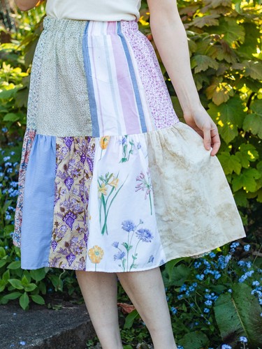 Gonna ginocchio patchwork - gonna,