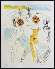 Salvador Dali  Litografia COA