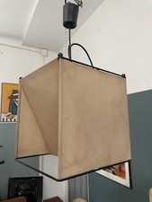 lampada Gigia Di IBIS Anni 70 Lampadario Rara Tavolo Pendente Tessuto