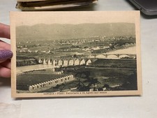 CARTOLINA GORIZIA PONTI FERROVIARIO E IX AGOSTO SULL’ISONZO VIAGGIATA 1927 BD