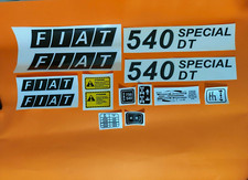 KIT 14 ADESIVI DECALCOMANIE FIAT 540 DT SPECIAL PER TRATTORI AGRICOLI GOMMATI