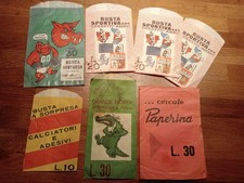 Lotto 7 Busta Sorpresa Vuote Sportiva Ecc. Lire 10/20/30 Vedi Foto A1