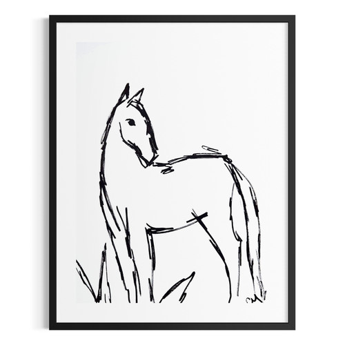Cavallo originale 9x12 schizzo