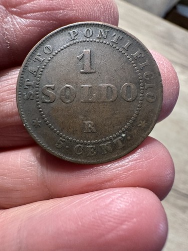 Soldo 1867 stato pontificio - soldo,