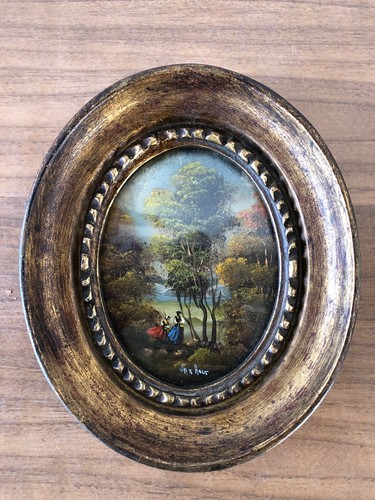 Dipinto olio firmato van - ad,